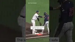 Safety base is not so safe.. ⚾️😅 #baseballszn #baseball #justbaseball #collegebaseball #nohitter