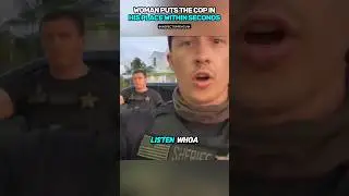 Женщина поставила полицейского на место за считанные секунды.