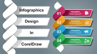Create Modern Infographic Template Design in Coreldraw | Learn CorelDraw Tips & Tricks