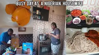 A Busy & Realistic Day in the Life of a Nigerian Housewife | First Time Mom | Cooking | Mom Life