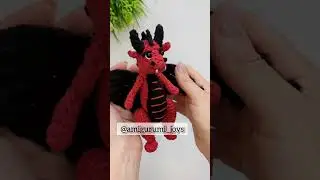Crochet dragon FREE video tutorial, easy crochet dragon #amigurumitutorial #crochetdragon #diytoys