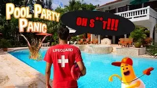 Pool party panic  - Free game Friday, The worst lifeguard ever!!!!!
