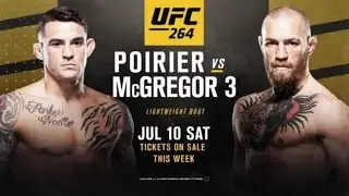 Conor McGregor VS Dustin Poirier 3 UFC 264 full fight Live stream HD