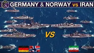 Все немецкие и норвежские суда против всех иранских судов | Sea Power