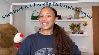 SLICK BACK | CLAW CLIP HAIRSTYLE TUTORIAL