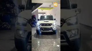 Mahindra scorpio s11 led bulb, laser foglamp projector upgrade. Brightest headlight setup