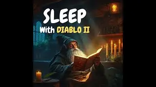 Legends of Tristram | Cozy Rain & Crackling Fireplace Ambience | Diablo Bedtime Lore & Sleep Story