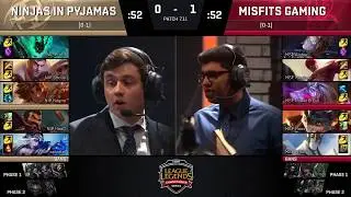 MSF VS NIP Highlights Game 2 | EU LCS Summer 2017 | Misfits vs Ninjas in Pyjamas