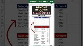 Excel Pro Trick: Filter out Records with Blank Cells in Excel using Filter Function in Excel Formula