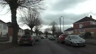 Driving Tudor Way, Raleigh Close, Drake Avenue, Rea Way, Broadway Grove & Bromyard Road Worcester UK