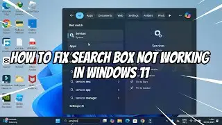 How to Fix Search Box Not Working in Windows 11
