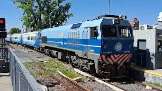 GM EMD MEINFESA J-26-CW/AC n&deg; 319.336-4 con tren vac&iacute;o de pasajeros a Bragado, retorna a Haedo