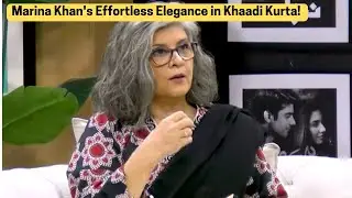 Marina Khan&rsquo;s Effortless Style  Khaadi Printed Kurta with Classic Black Look