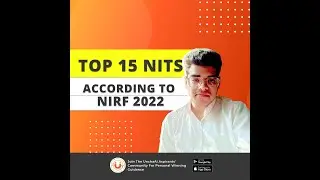 Top 15 NITS -NIRF 2022#short |@siddharthsachdeva4465 |