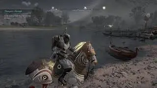 Assassin's Creed Valhalla Wraith of Druids Investigate Abandoned Cottage on Shore Outside Port Auley
