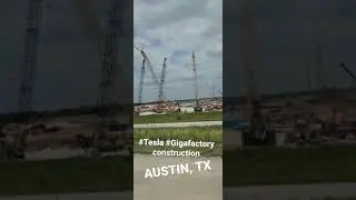 TESLA Gigafactory Construction in Austin, TX: #Shorts