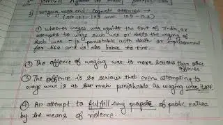 IPC : Waging war Against the Govt of India - Sec.121  (Law of Crimes) (Part 30)