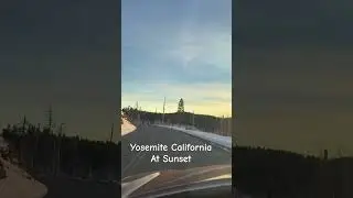Yosemite California USA at sunset.