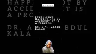 Excellence is a Process #motivational #shorts