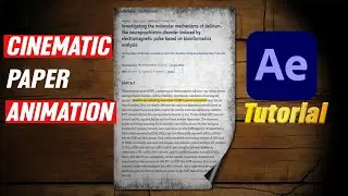 🔥 Cinematic Research Paper Animation in After Effects | JustEdit Tutorial 2025