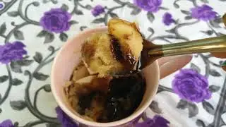 Microwave APPLE mug cake  / Eggless microwave mug cake