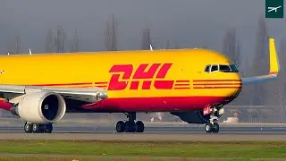 DHL Boeing 767-316ER(BCF) HP-3510DAE takeoff at Santiago de Chile Airport (SCL/SCEL)