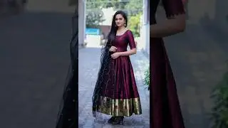 Letest design anarkali suit front neck🔥💚 design ideas for wedding party girls 🩷#trending#ytshorts#yt