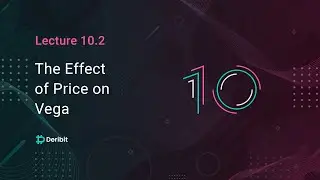 10.2 The effect of price on Vega - Deribit Options Course Basics