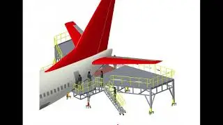 A320 B737 Aircraft Maintenance Docking System