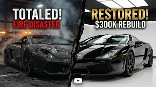 Burnt Lamborghini Gallardo Restoration | Ultimate ASMR Transformation