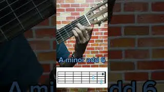A minor add 6 chord / A min add 6 / Am add 6 / A minor sixth / guitar chord