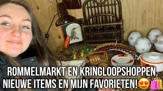 ROMMELMARKT EN KRINGLOOPSHOPPEN, NIEUWE ITEMS EN MIJN FAVORIETEN!😍🛍️