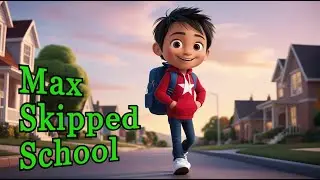 Max Skipped School | 3D Animated Stories for Kids in English #storyforkids #3d #storytime #cartoon