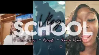 💤 A Boring Day at School Vlog | 4 Classes, Friends & Random Moments  