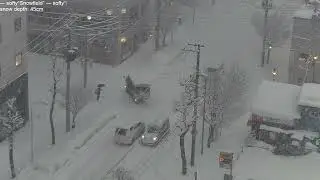Blizzard and Whiteout in Sapporo in the Evening, lofi 2 hours | January 13, 2026