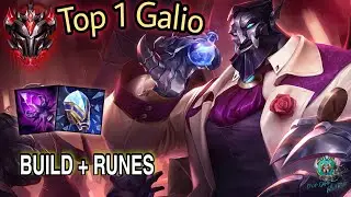 Wild Rift Top 1 Galio - Grandmaster Full Ranked