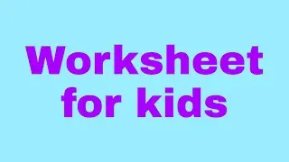 6 Worksheet for kids| trace and color| shapes