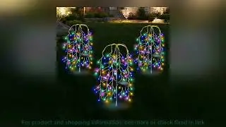 Upgrade LED Solar Power Firework Lights Garden Decoration Fairy Lights Waterproof Outdoor Dandelion