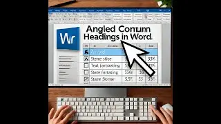Master Angled Column Headings in Word &ndash; Easy Tutorial