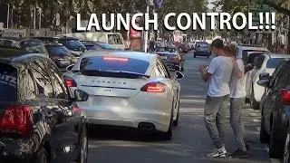 LAUNCH CONTROL in the K&ouml;nigsallee (Porsche Panamera GTS)!