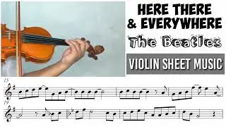 Free Sheet || Here There & Everywhere - The Beatles || Violin Sheet Music