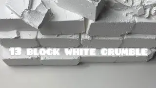 13 Block White Ader Gym Chalk Crush | Oddly Satisfying