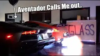370Z NISMO VS. LAMBORGHINI AVENTADOR FLAME OFF!