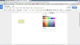 Google Docs - Main Menu Items