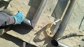 Corner joints of a gurl pipe#welder #walding #diy #stickwelding