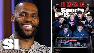LeBron Shows Off Bronny's SI Cover With FaZe Clan | Sports Illustrated