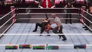 6 Man elimination tag match