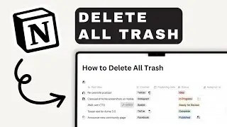 How to Delete All Trashes at Once in Notion | Notion Tutorial (2025)