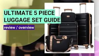 Comprehensive Review: 5 Piece ABS Hard Case Luggage Set with TSA Lock & Spinner Wheels
