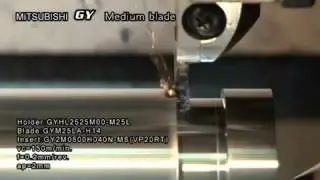 Mitsubishi Series GY Medium Blade Groove Turn Video